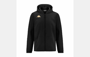 Veste à capuche Kappa Giordizi Noir Flocage BSM