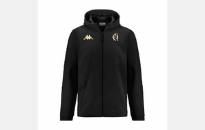 Veste à capuche Kappa Giordizi Noir Flocage BSM